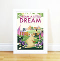 Vintage Travel Poster – Dream a Little Dream Seaside Print by BeckyBettesworth (dream-a-little-dream)
