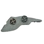 Skull Stud Earrings - Handcrafted Sterling Silver Gothic Style by Tg-Jewellery By Tamara Gervasio (bones-skull-medaglie-coin-stud-sterling-silver-925-handcrafted)