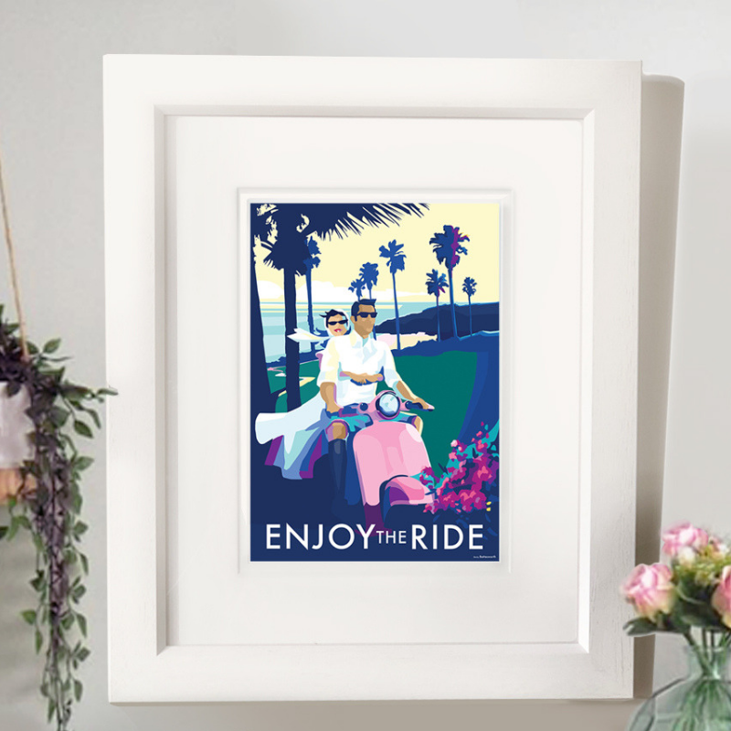 Vintage Travel Poster – Enjoy The Ride Bermuda-Inspired Print by BeckyBettesworth (enjoy-the-ride)