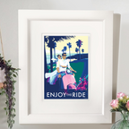 Vintage Travel Poster – Enjoy The Ride Bermuda-Inspired Print by BeckyBettesworth (enjoy-the-ride)