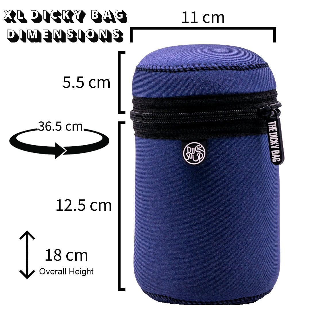 Dog Poo Bag Holder – Waterproof Neo-Skin Design by Dicky Bag (black-neo-skin-dicky-bag)
