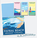 Fistral Beach Poster – Vintage Newquay Travel Print by Becky Bettesworth by BeckyBettesworth (fistral-beach)