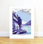 Agatha Christie Print – Greenway Boathouse Vintage Travel Poster by BeckyBettesworth (boathouse)
