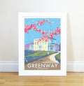 Agatha Christie Print – Greenway House Vintage Travel Poster by BeckyBettesworth (greenway-house)