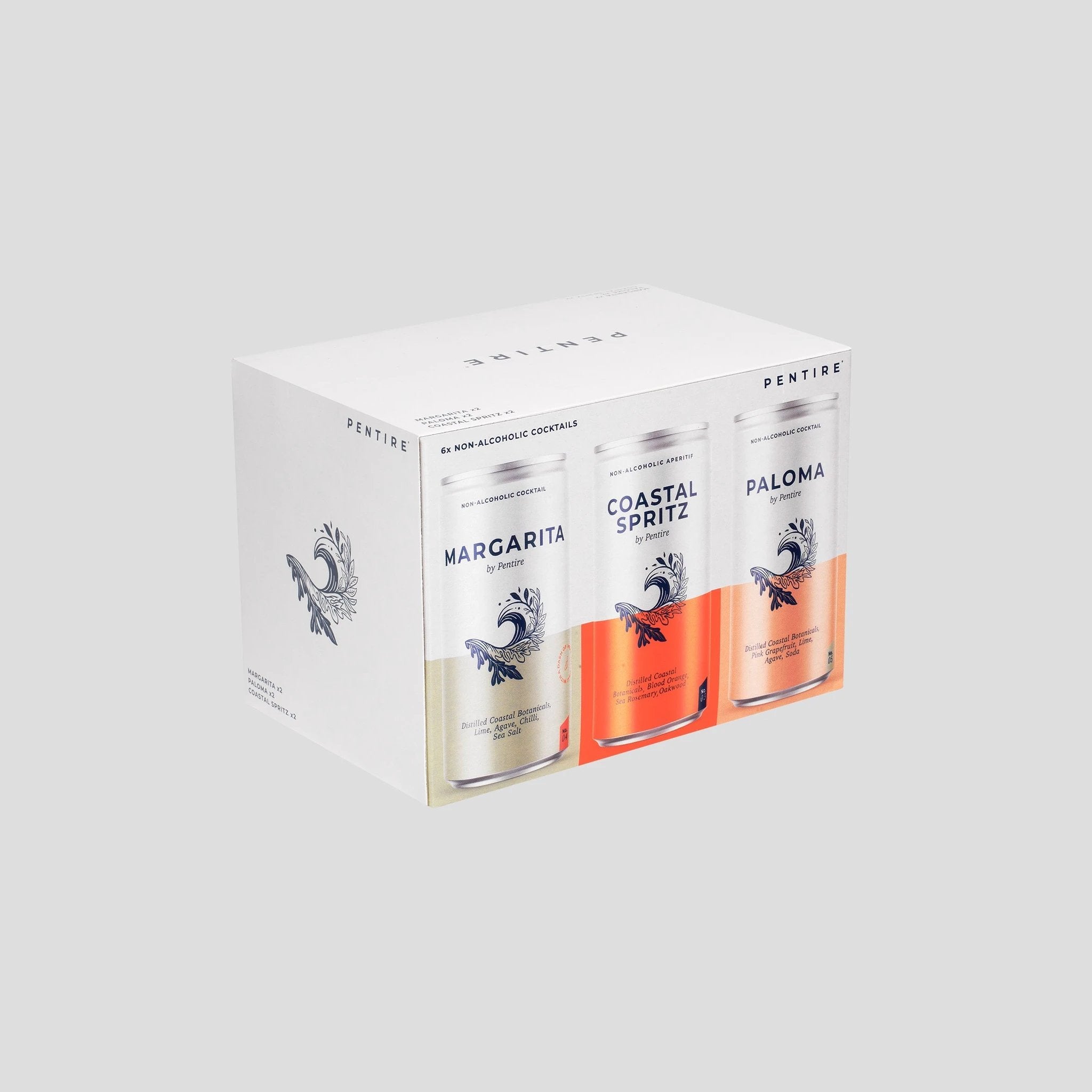 Non Alcoholic Cocktails - Pentire Mixed 6-Pack Canned Cocktails by Pentire UK (pentire-cans-mixed-6-pack)