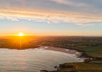 Coastal Wall Art - Harlyn Bay Sunrise Giclée Print A3 by Cornwall Prints (sunrays-over-harlyn-bay)