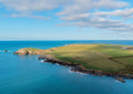 Trevose Head Lighthouse Print-Calm Coastal View-Aerial View-A3-Cornwall Prints by Cornwall Prints (trevose-head-lighthouse-calm-atlantic-south-view)