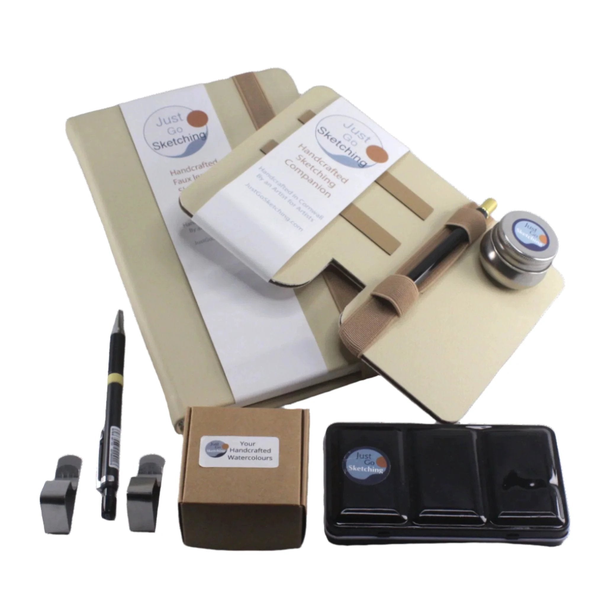 Watercolour Travel Kit - Complete A5 Portable Art Set with 12 Paints