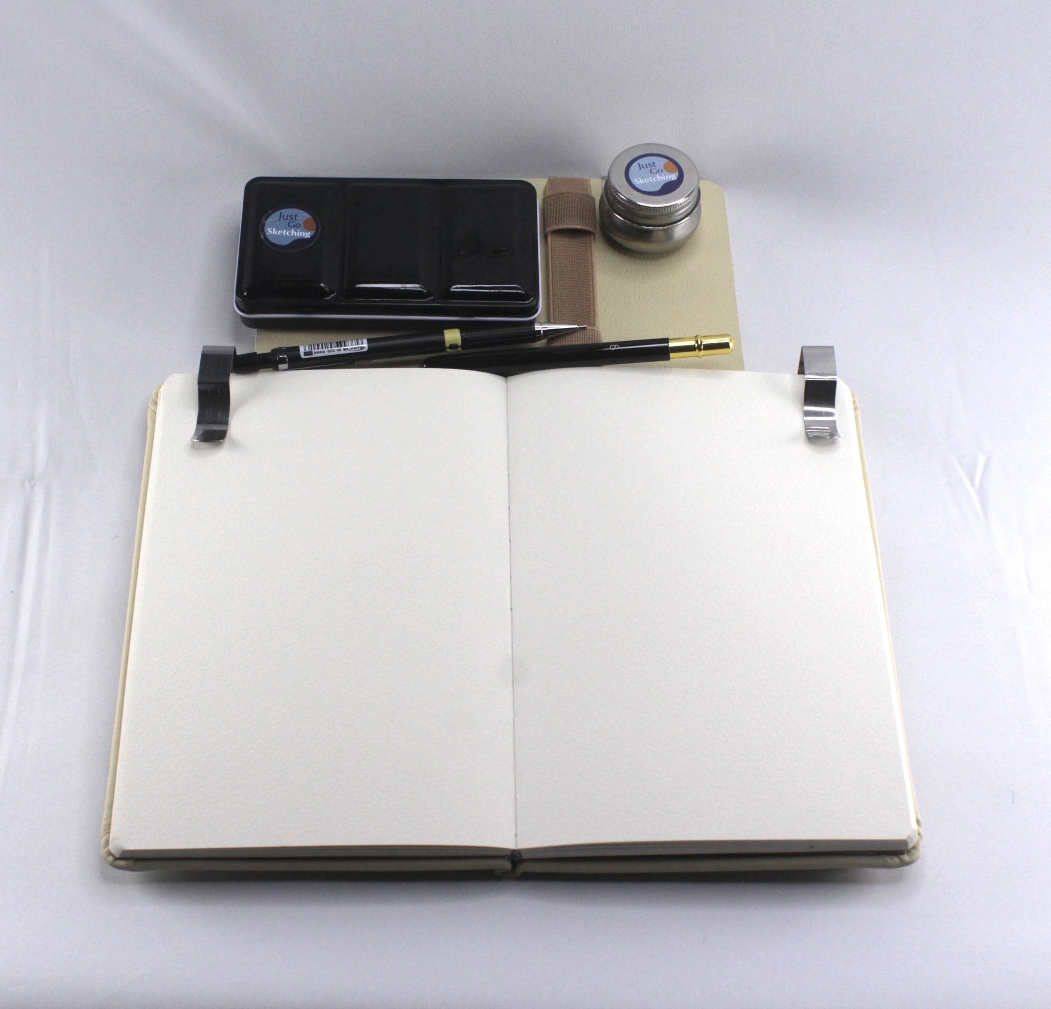 Watercolour Travel Kit - Complete A5 Portable Art Set with 12 Paints