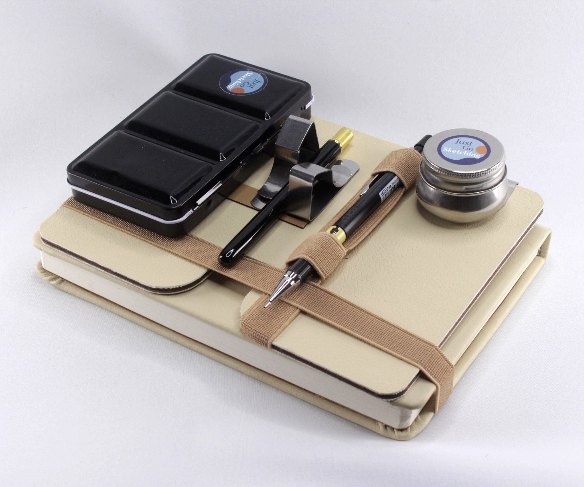 Watercolour Travel Kit - Complete A5 Portable Art Set with 12 Paints