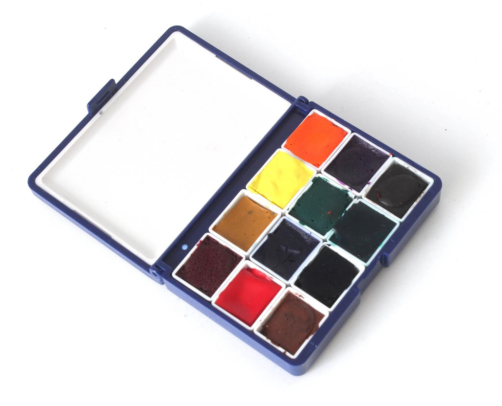 Travel Palette-On-The-Go Colour-Magnetic-Compatible-12-Half-Pan-JustGoSketching by JustGoSketching (12-half-pan-travel-palette-box-magnetic-compatible-justgosketching-companion-add-on)