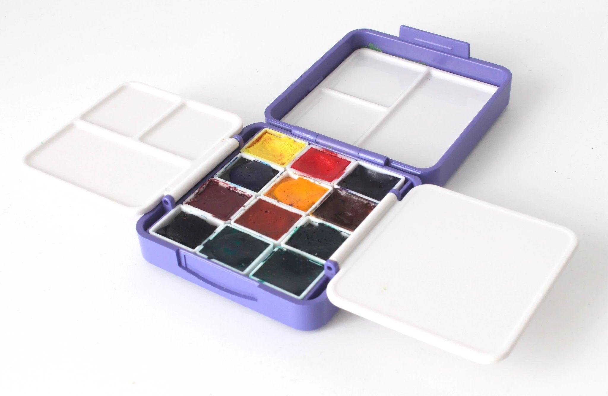 Travel Palette-On-The-Go Colour-Magnetic-Compatible-12-Half-Pan-JustGoSketching by JustGoSketching (12-half-pan-travel-palette-box-magnetic-compatible-justgosketching-companion-add-on)