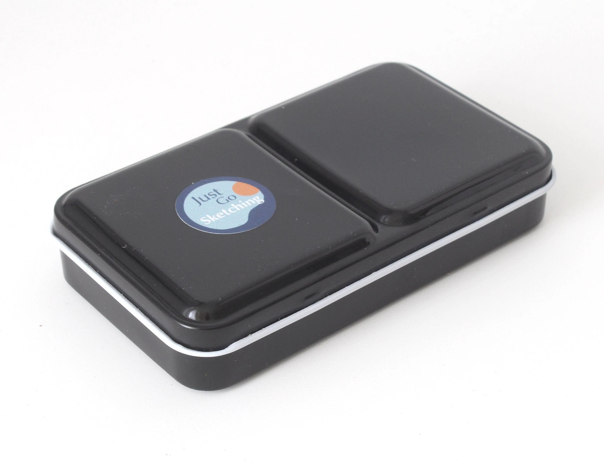 Travel Palette-On-The-Go Colour-Magnetic-Compatible-12-Half-Pan-JustGoSketching by JustGoSketching (12-half-pan-travel-palette-box-magnetic-compatible-justgosketching-companion-add-on)