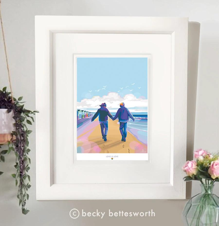 Love Is Love Poster – Celebrating Equality & Pride by BeckyBettesworth (love-is-love-🌈)