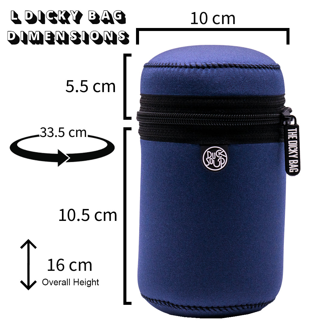 Waterproof Dog Walking Bag - Black Dot Neoprene Design by Dicky Bag (black-dot-dicky-bag)