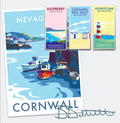 Mevagissey Print – Vintage Fishing Village Poster by BeckyBettesworth (mevagissey)