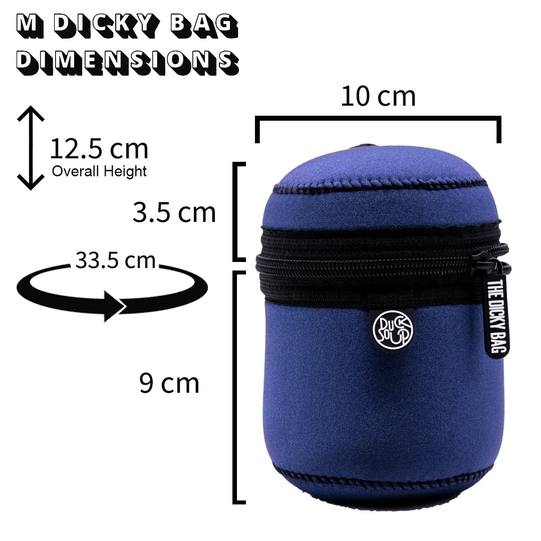 Dog Treat Bag - Award-Winning Neoprene Training Pouch by Dicky Bag (midnight-blue-dicky-bag)