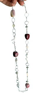 Mookaite Jasper Necklace - One of a Kind Statement Design by Tg-Jewellery By Tamara Gervasio (mookaite-jasper-necklace-recycle-sterling-silver-one-of-a-kind-handmade-design)