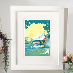 Vintage Travel Poster – Oh To Be In England A4 Print by BeckyBettesworth (oh-to-be-in-england)