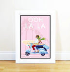 Vintage Poster - Ooh La La French Riviera Style by Becky Bettesworth by BeckyBettesworth (ooh-la-la)