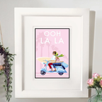 Vintage Poster - Ooh La La French Riviera Style by Becky Bettesworth by BeckyBettesworth (ooh-la-la)