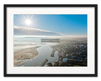 Coastal Wall Art – Padstow Camel Estuary Print A4 by Cornwall Prints (bright-winter-light-camel-estuary-padstow)