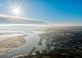 Coastal Wall Art – Padstow Camel Estuary Print A4 by Cornwall Prints (bright-winter-light-camel-estuary-padstow)
