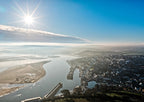 Coastal Wall Art – Padstow Camel Estuary Print A4 by Cornwall Prints (bright-winter-light-camel-estuary-padstow)