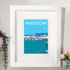 Padstow Travel Poster – Vintage Railway Style Cornwall Print by BeckyBettesworth (padstow)
