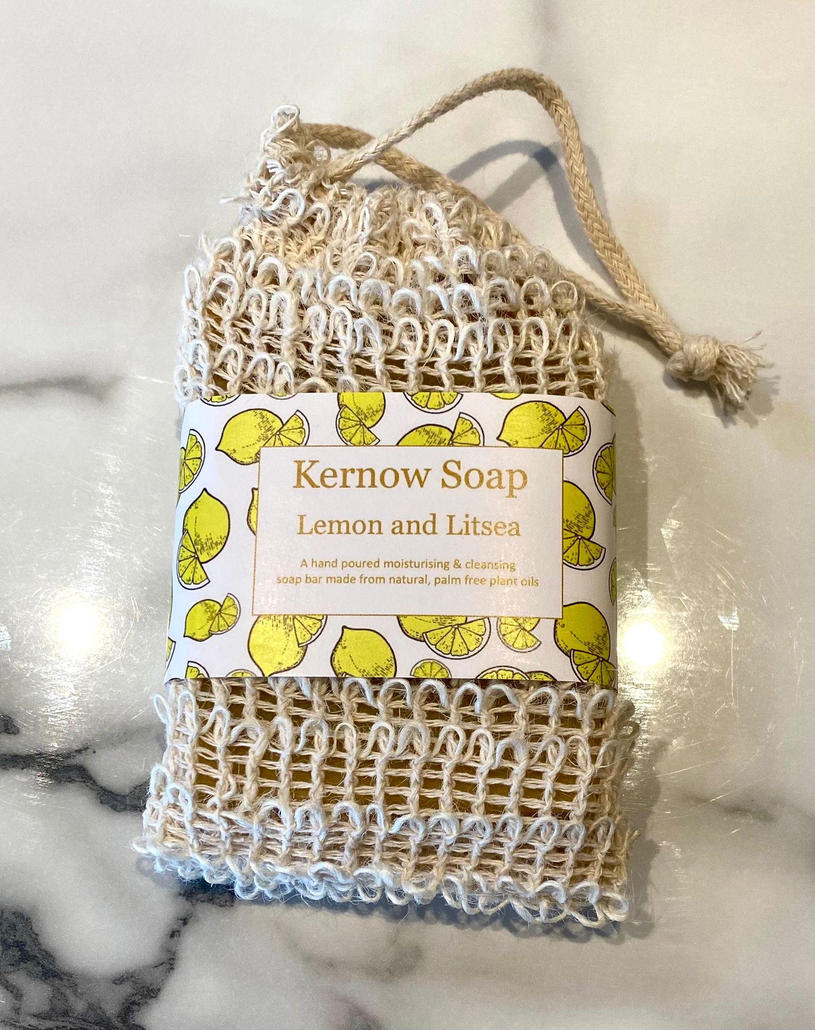 Natural Lemon Soap – Energising Morning Cleanser by Kernow Soap (lemon-litsea-soap)