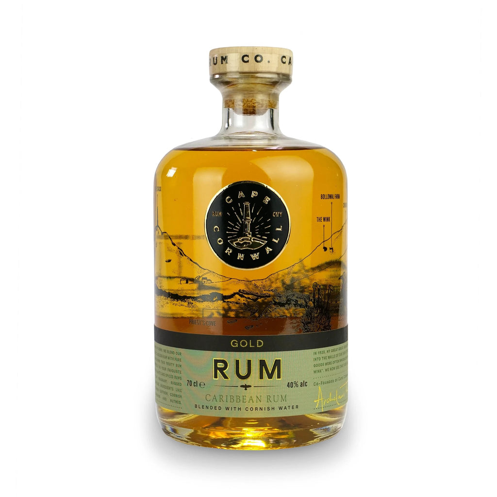 Cornish Gold Rum – Hand-Crafted with Caribbean Heritage 70cl by Cape Cornwall Rum Company (cape-cornwall-gold-rum-70cl)
