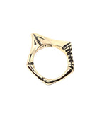 Men's Sterling Silver Ring – Handcrafted Abyss Design