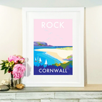 Rock Seaside Travel Poster | BeckyBettesworth by BeckyBettesworth (rock)