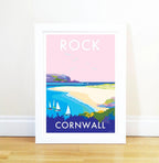 Rock Seaside Travel Poster | BeckyBettesworth by BeckyBettesworth (rock)