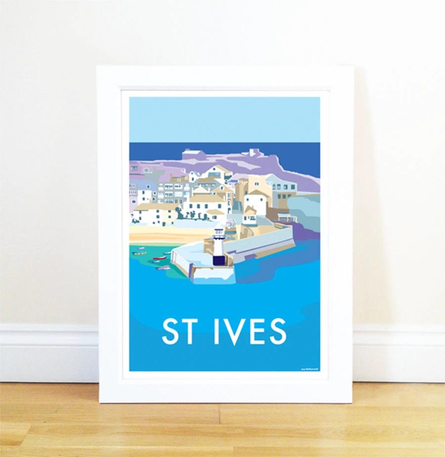 St Ives Seaside Travel Poster | BeckyBettesworth by BeckyBettesworth (st-ives)