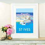 St Ives Seaside Travel Poster | BeckyBettesworth by BeckyBettesworth (st-ives)