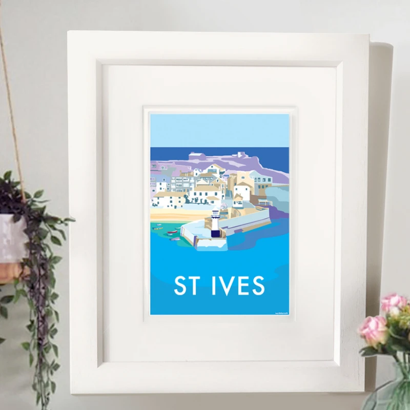 St Ives Seaside Travel Poster | BeckyBettesworth by BeckyBettesworth (st-ives)