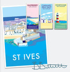 St Ives Seaside Travel Poster | BeckyBettesworth by BeckyBettesworth (st-ives)