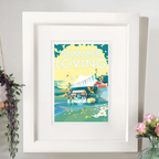 Summer Loving Vintage Seaside Poster | Becky Bettesworth by BeckyBettesworth (summer-loving)