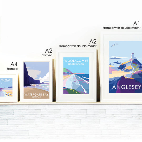 Croyde Travel Poster North Devon | BeckyBettesworth