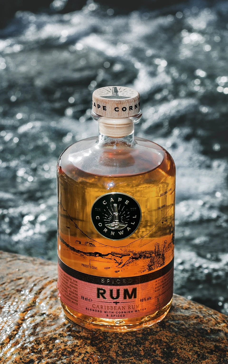 Spiced Rum – Handcrafted in Cornwall with Caribbean Soul by Cape Cornwall Rum Company (cape-cornwall-spiced-rum-70cl)