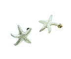 Starfish Earrings – Handcrafted Sterling Silver Ocean Studs by Tg-Jewellery By Tamara Gervasio (starfish-stud-earrings-sterling-silver-925-or-custom-gold)