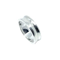 Sterling Silver Band Ring – Handcrafted Wide Band Design by Tg-Jewellery By Tamara Gervasio (sterling-silver-curved-band-ring-handmade-lost-wax-carving-one-of-a-kind)