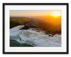 Cornwall Coastal Print – Golden Sunrise Over Trevone Bay by Cornwall Prints (golden-sunrise-over-trevone-bay)
