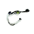 Snake Ring - Handcrafted Sterling Silver Statement Piece by Tg-Jewellery By Tamara Gervasio (snake-ring-sterling-silver-925-with-mixed-cabochon-gemstones)