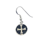 Sterling Silver Skull Earrings – Handcrafted Gothic Statement Pieces by Tg-Jewellery By Tamara Gervasio (medaglie-bones-skull-earrings-sterling-silver-925-with-black-enamel)