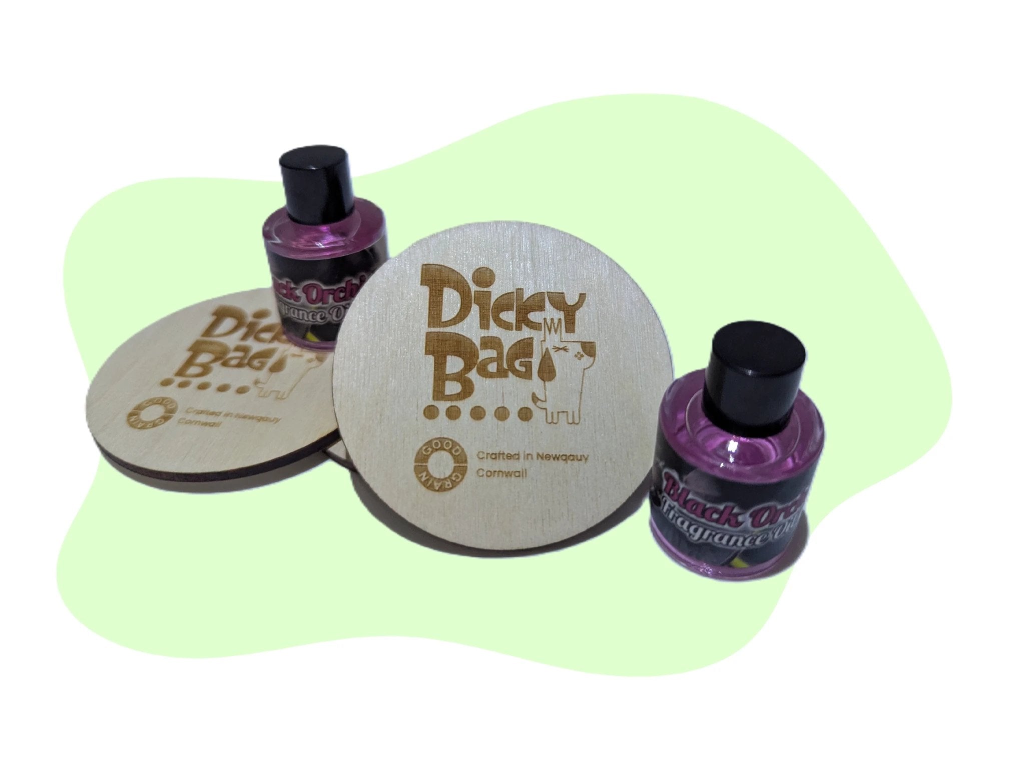 Wooden Bag Freshener – Eco-Friendly & Refillable by Dicky Bag (wooden-reusable-bag-freshner)