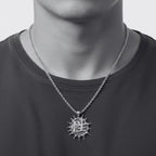 Sterling Silver Pendant - Japanese Symbols Dual-Sided Design by Tg-Jewellery By Tamara Gervasio (unisex-japanese-sex-power-sign-pendant-chain-sterling-silver)