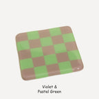 10cm Chequered Dual Colour Coaster - Oceanside Collection