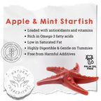 Vegetable Starfish Dog Chews Grain Free Natural | The Pets Larder by The Pets Larder (apple-mint-starfish)